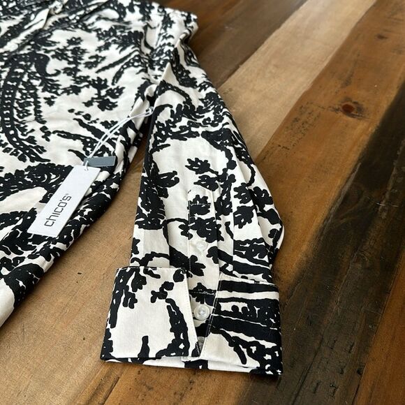 Chico’s SZ 0.5 No Iron Shirt - Picture 9 of 11